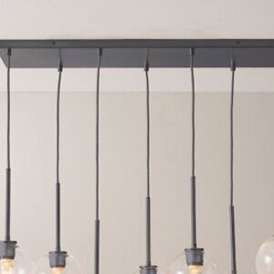 NEW West Elm Sculptural 7 light Chandelier antique bronze Canopy NO SHADES